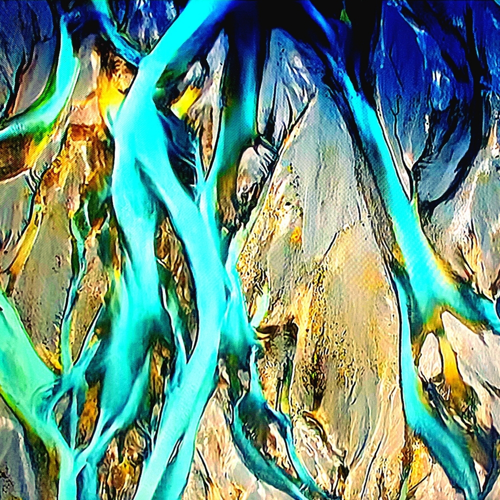 Beautiful 24 x 30 inch...Wrapped and side mirrored canvas numbered print